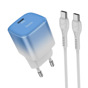 Hoco C101A PD 20W Fast Mini Travel Charger Adapter With Type C To Type C Cable